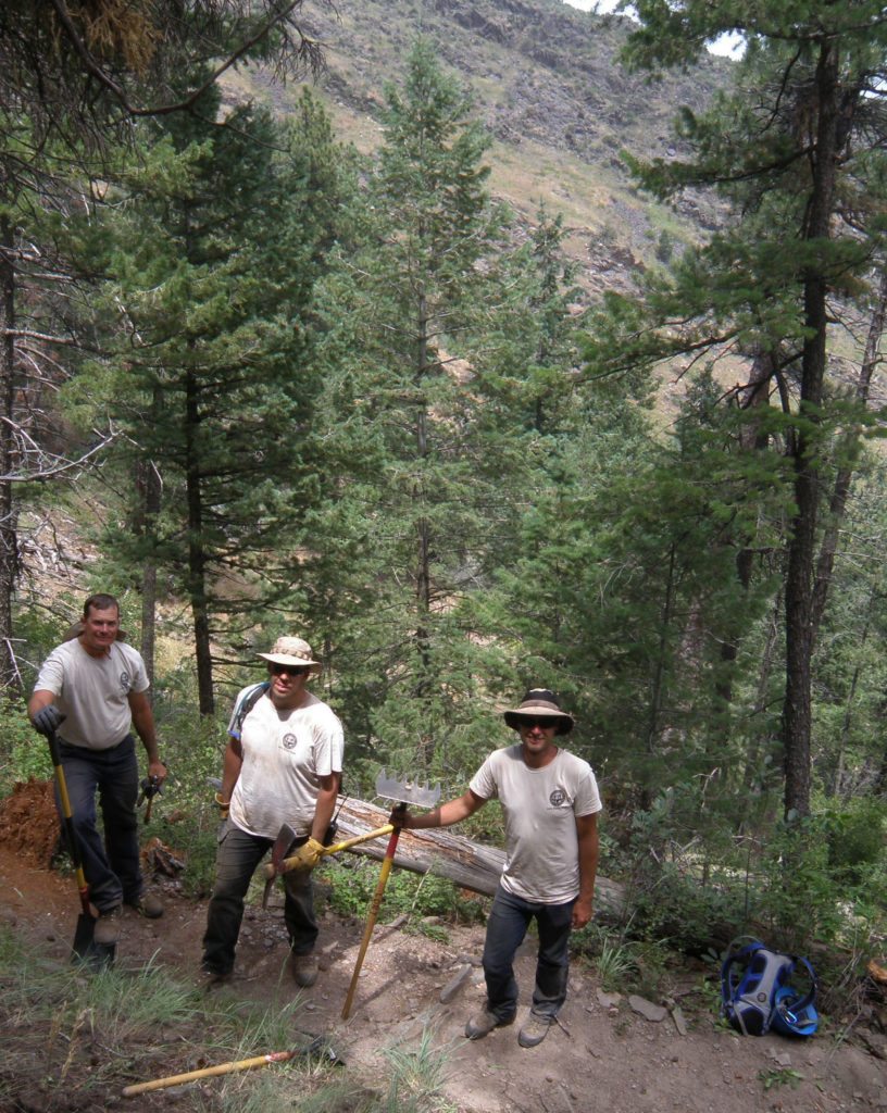 volunteers in the park
